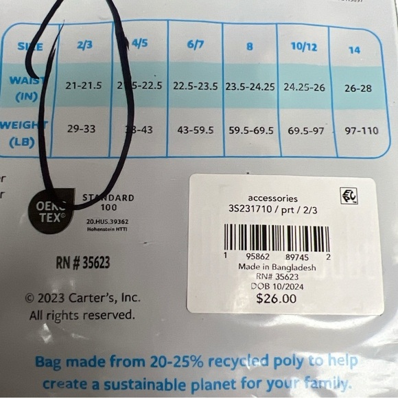 Carter's Boys Boxer Briefs Tagless 5-Pack Blue and Gray 2T-3T - Picture 8 of 8